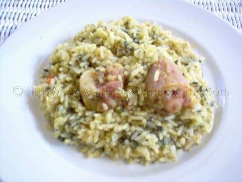 Trini Bhaji Rice