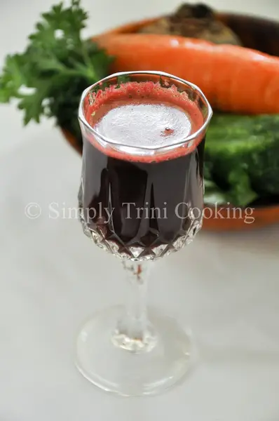 beet tonic, simply trini cooking