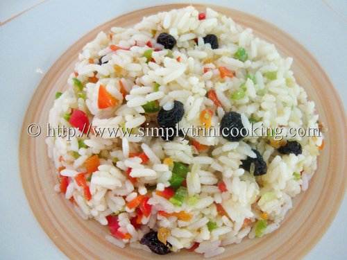 A Colorful Christmas Rice | Simply Trini Cooking