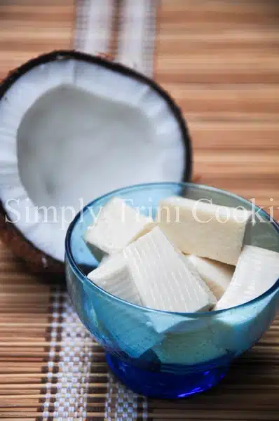 coconut pudding, trini coconut pudding