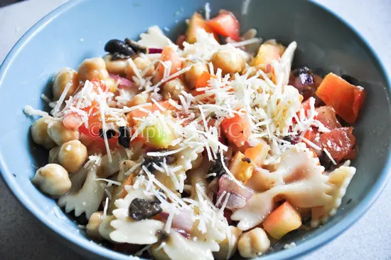 channa macaroni salad