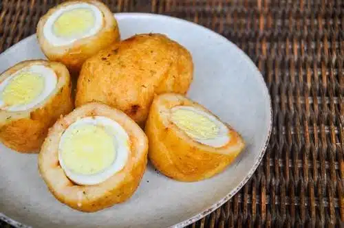Cassava Scotch Eggs