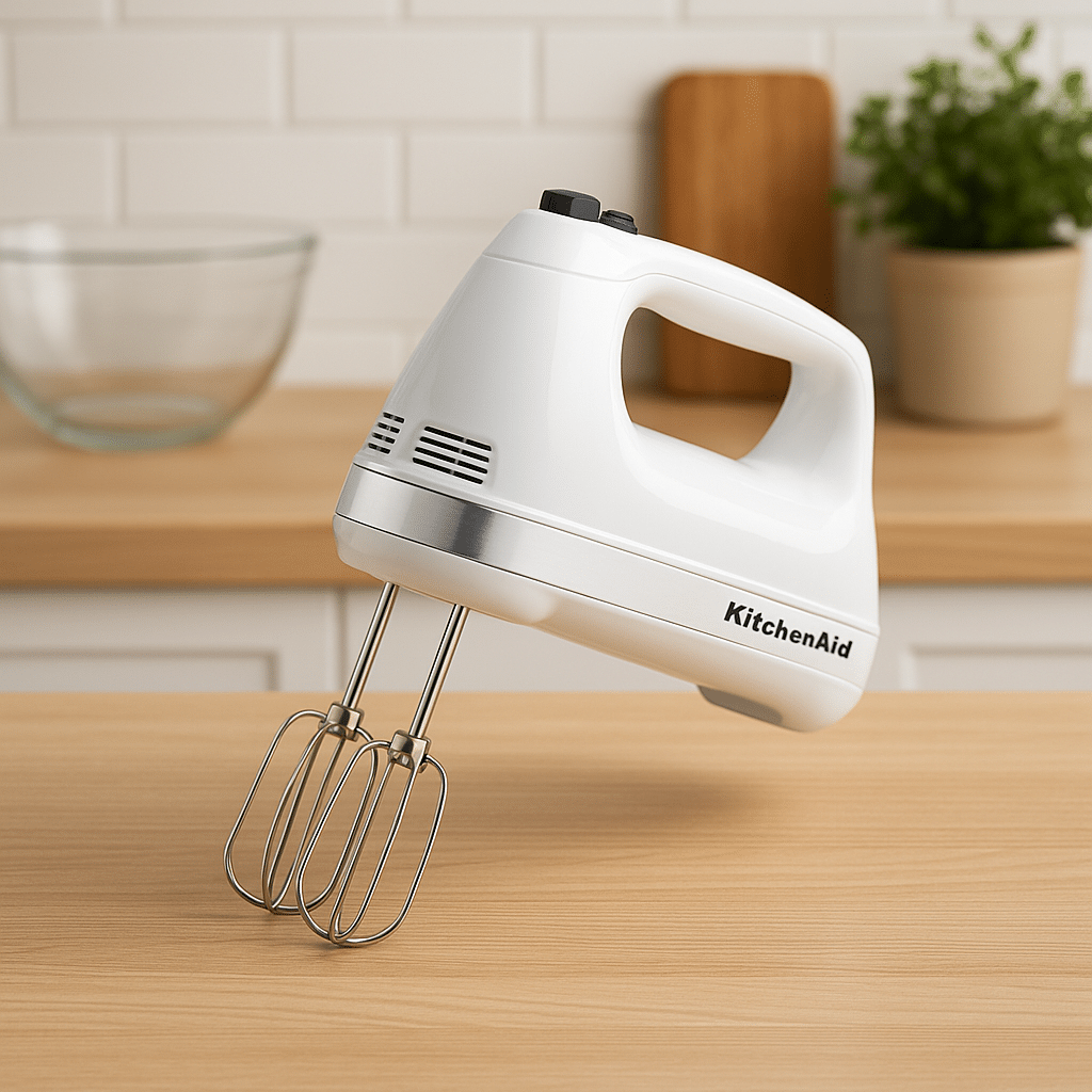 10 Must-Have Kitchen Gadgets for Effortless Meals (Trini Home Edition) 7 KitchenAid-KHM512WH-5-Speed-Ultra-Power-Hand-Mixer
