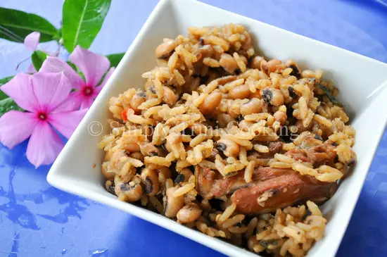 black eyed peas pelau