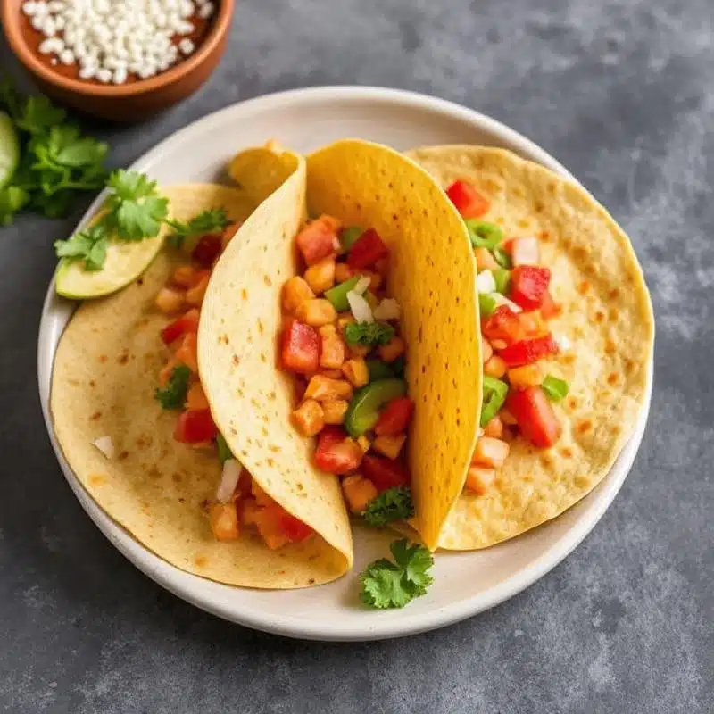 Crispy Tortilla Chips or Warm Corn Tortillas 2 corn tortillas