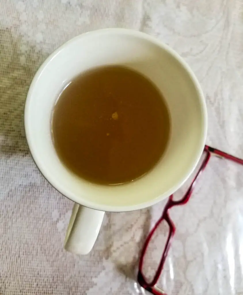 lemon, ginger and orange peel tea