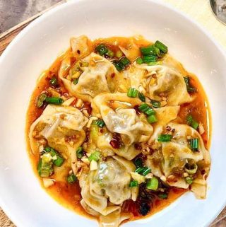 spicy beef steamed wontons